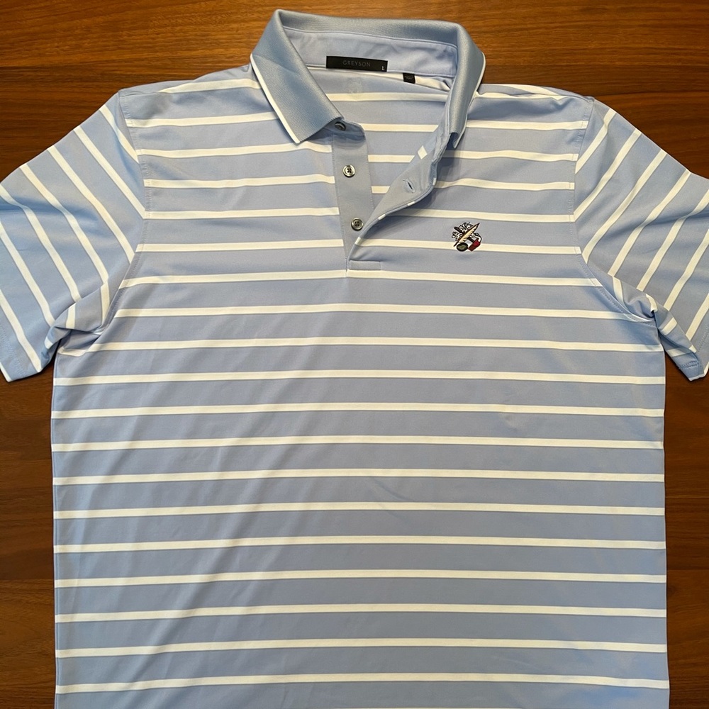 Size L Greyson golf shirt with logo